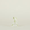 Small aurora sphere vase in clear with flowers