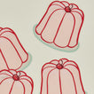 Close up view of Jell-O Mold Cocktail Napkins, Set of 4