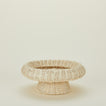 Natural rattan pedestal bowl