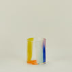 Blown glass multicolor tumbler