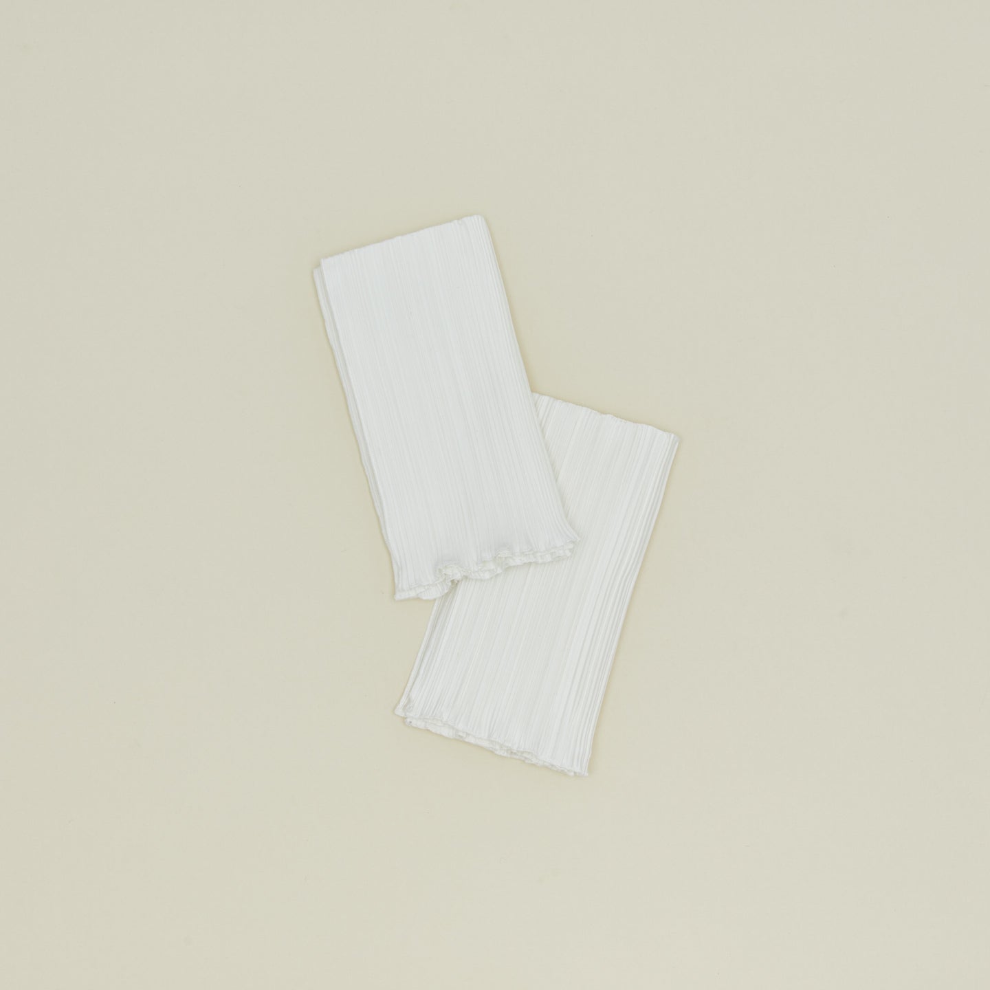 Pleated Napkins, Set of 2 - Ivory
