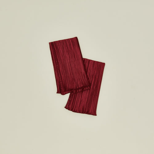 Pleated Napkins, Set of 2 - Red