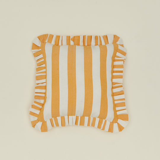 Cabana Stripe Cushion - Gold