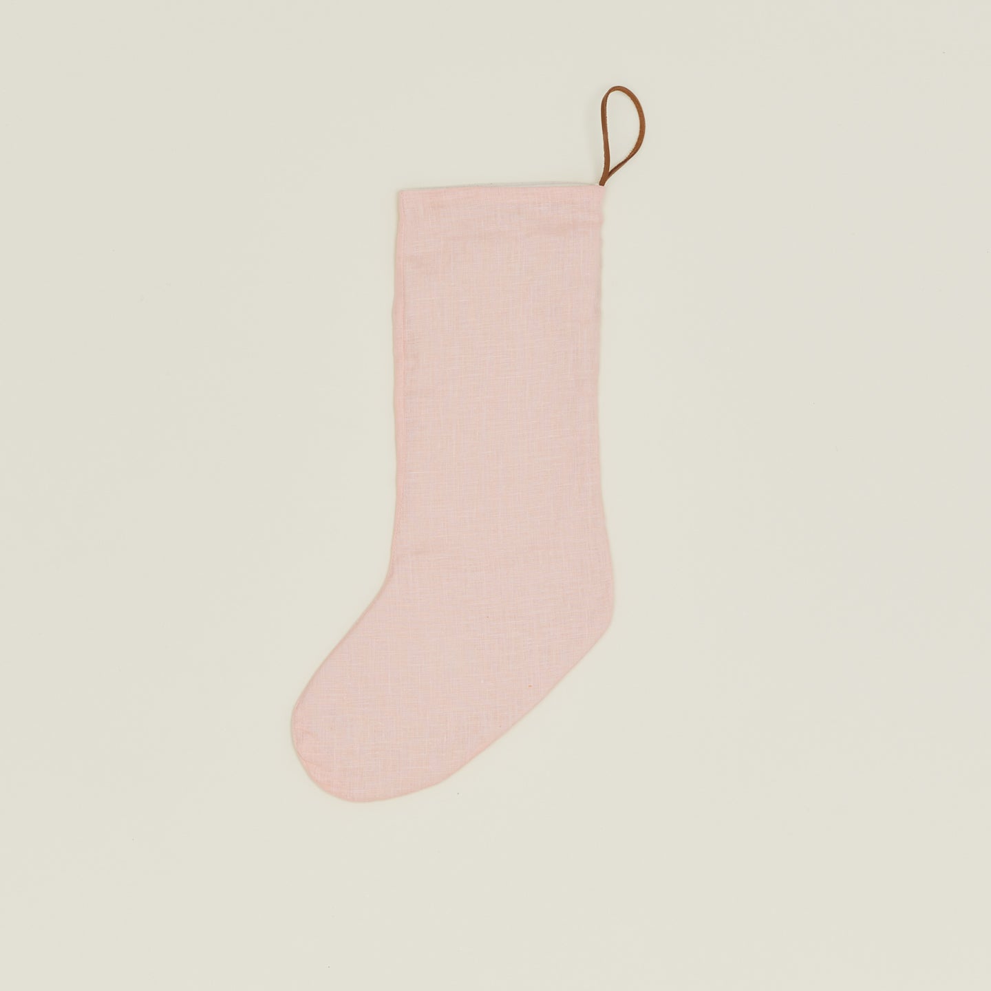 Simple Linen Stocking - Blush