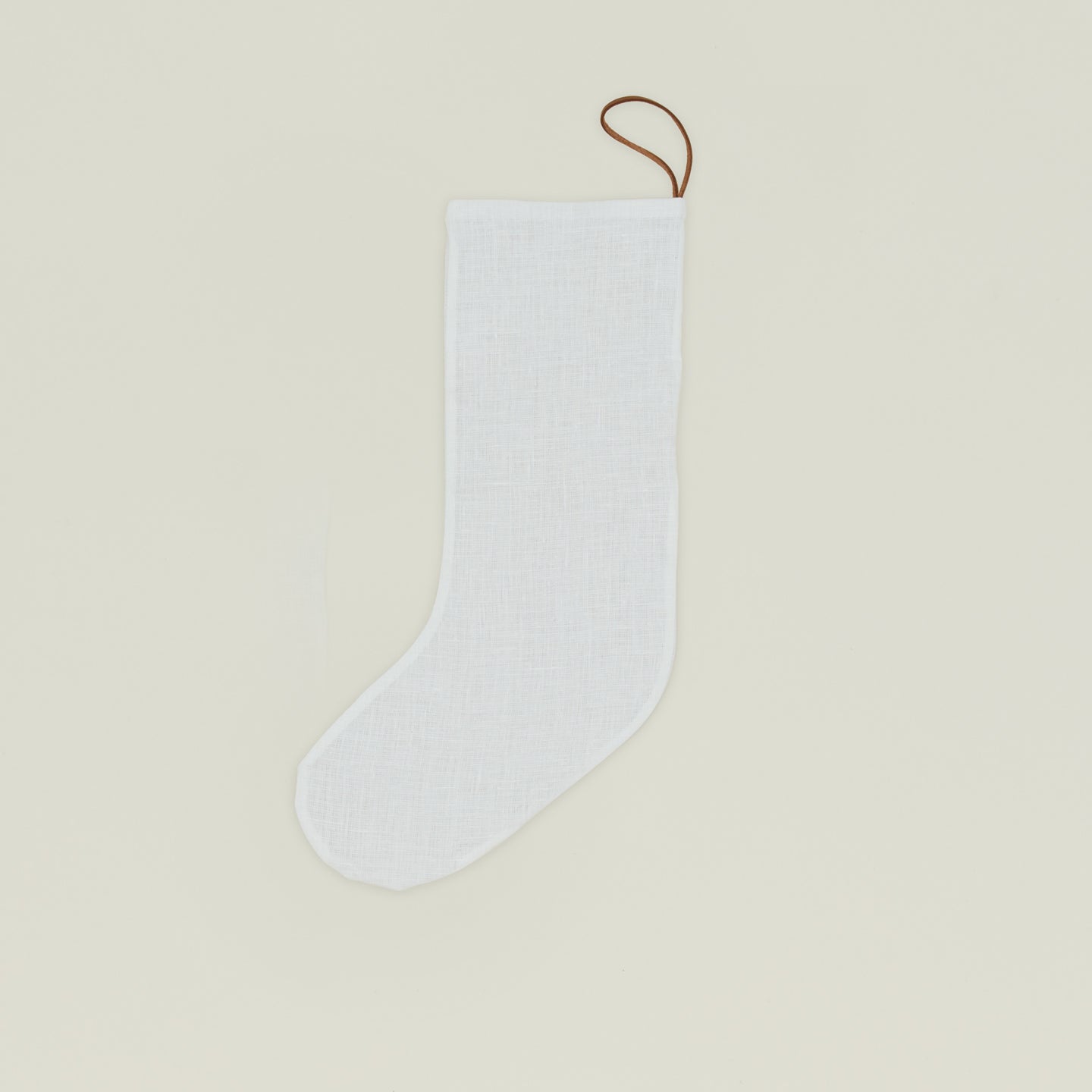 Simple Linen Stocking - Ivory