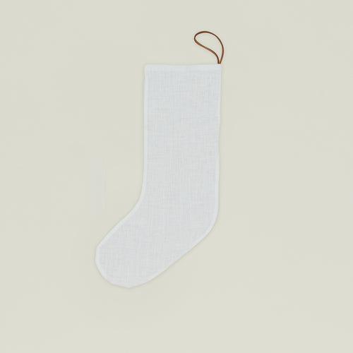 Simple Linen Stocking - Ivory