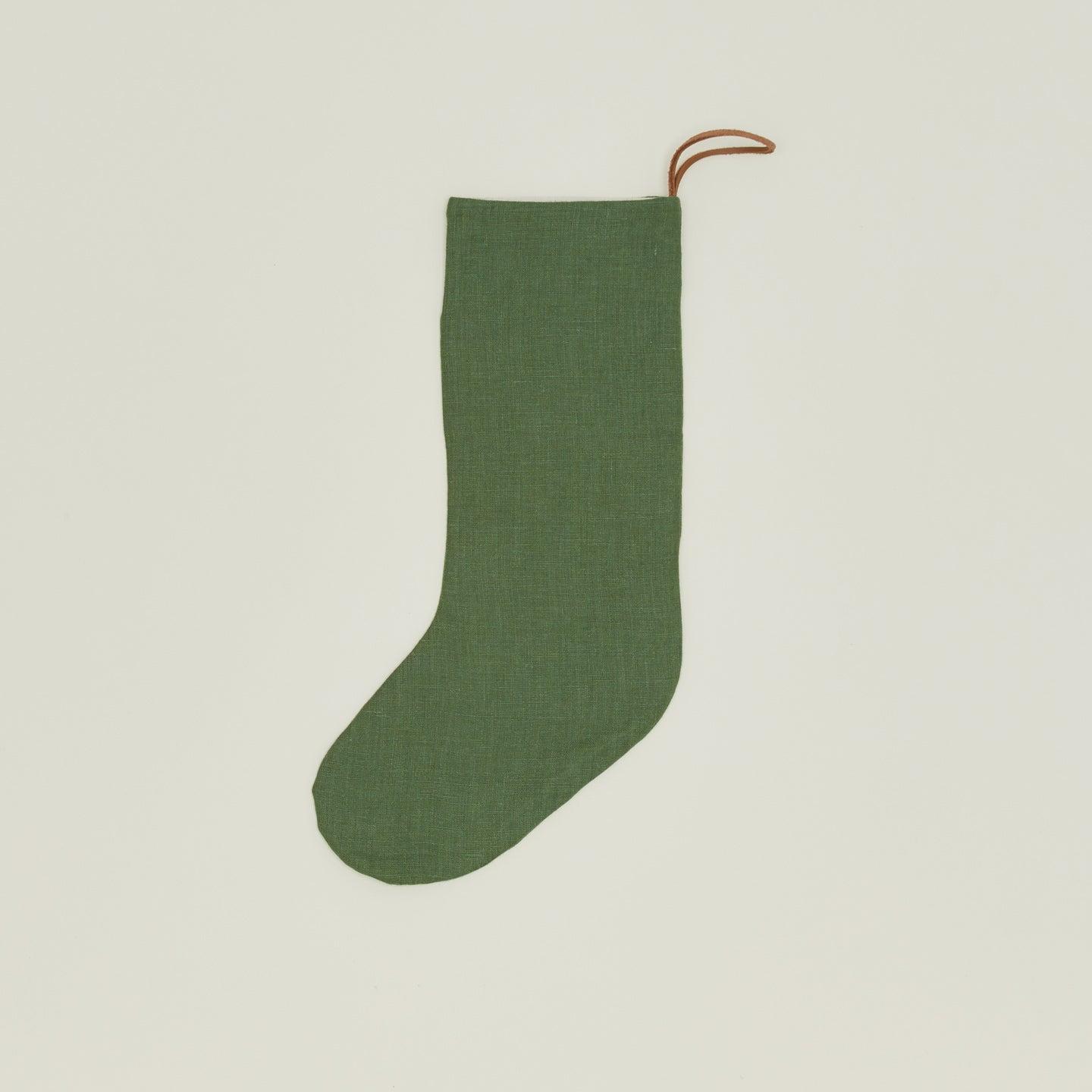 Simple Linen Stocking - Olive
