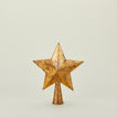 5 point star tree topper in gold