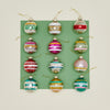 Mixed Stripe Ornament, Set of 12