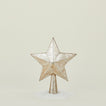 5 point star tree topper in silver