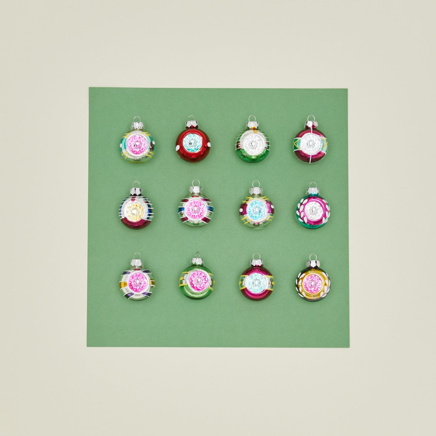 Cody Foster vintagey ornament set.
