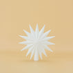 White 16 point star tree topper.