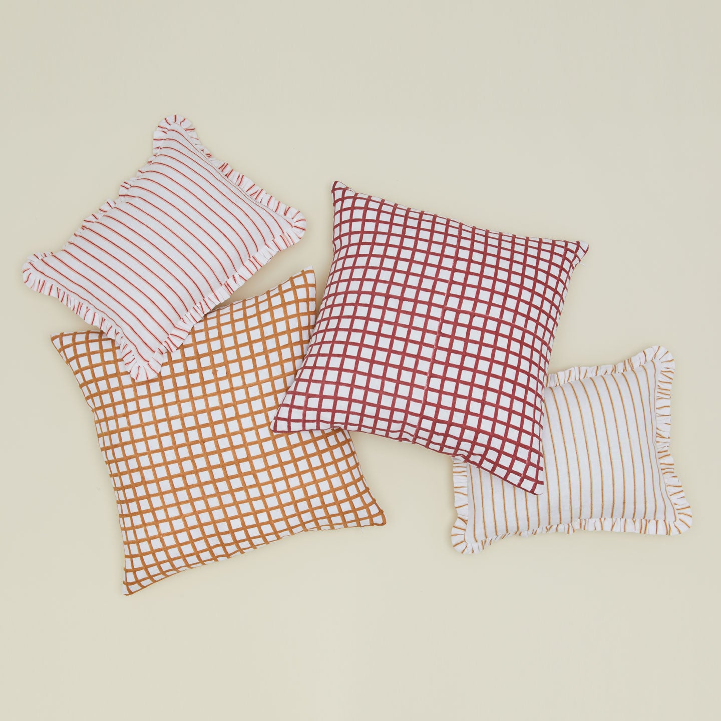 Small red cushions hotsell