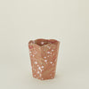 Marbleized Scalloped Wastebasket - Mocha Marble
