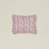 Block Printed Ruffled Pillow Cover - Blush Floral