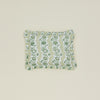 Block Printed Ruffled Pillow Cover - Olive Floral
