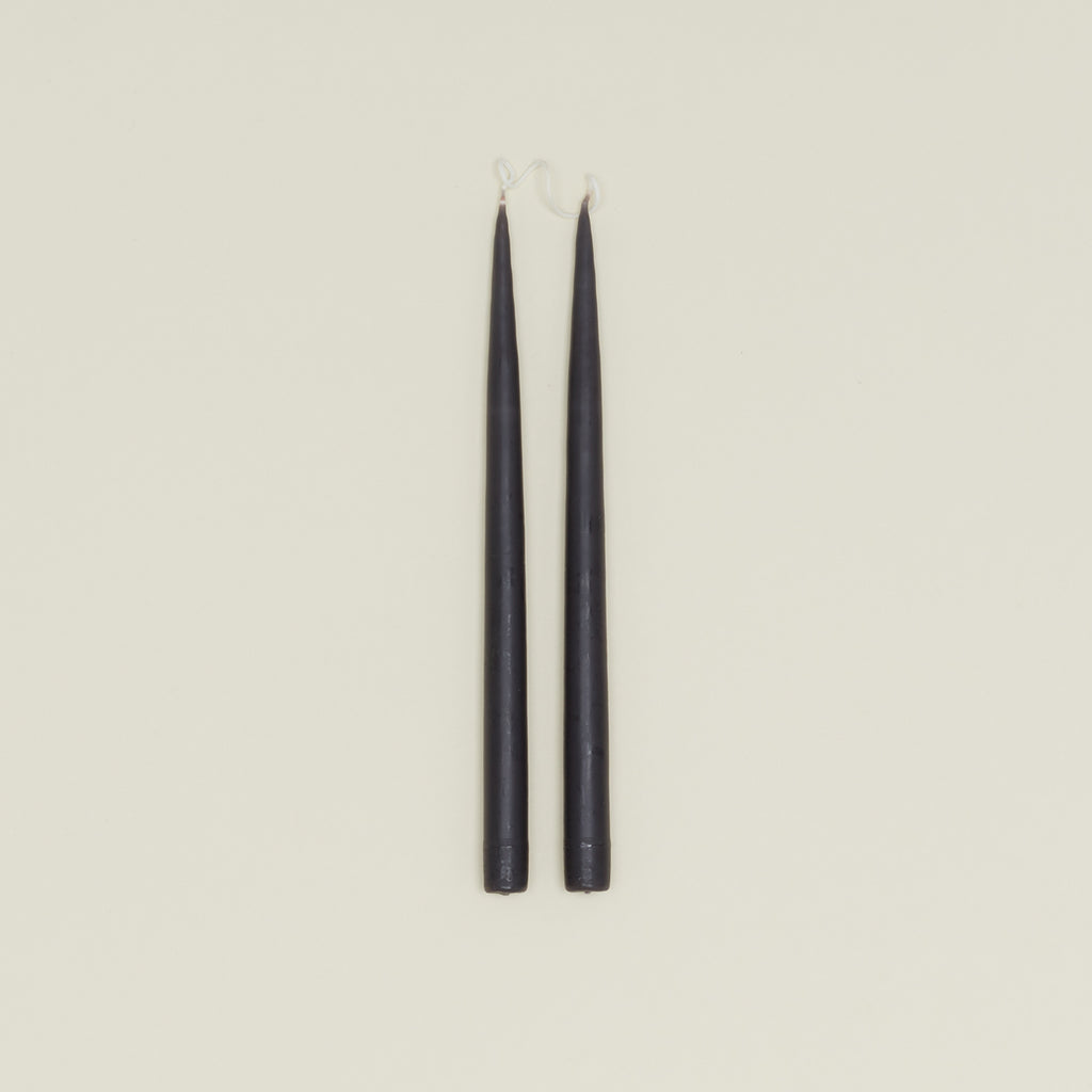 Hand Dipped Taper Set - Black
