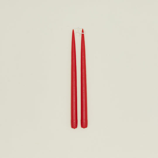 Hand Dipped Taper Set - Red