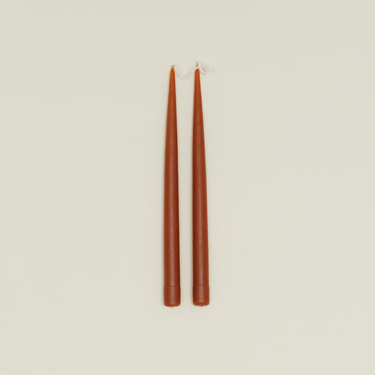 Hand Dipped Taper Set  - Rust