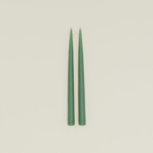 Danica taper candle pair in sage
