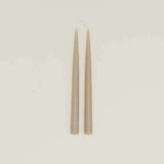 Hand Dipped Taper Set  - Taupe