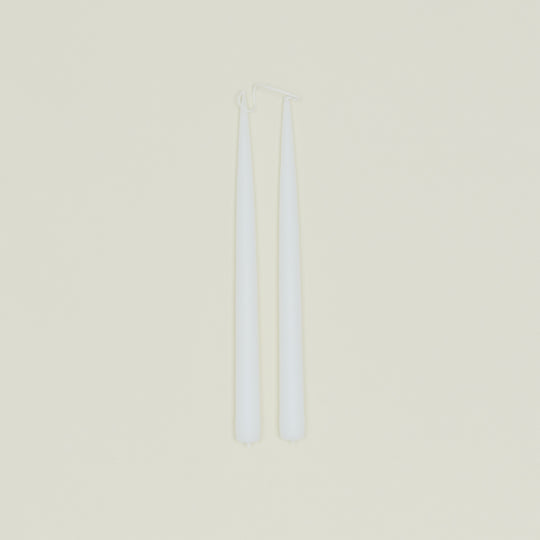Hand Dipped Taper Set  - White