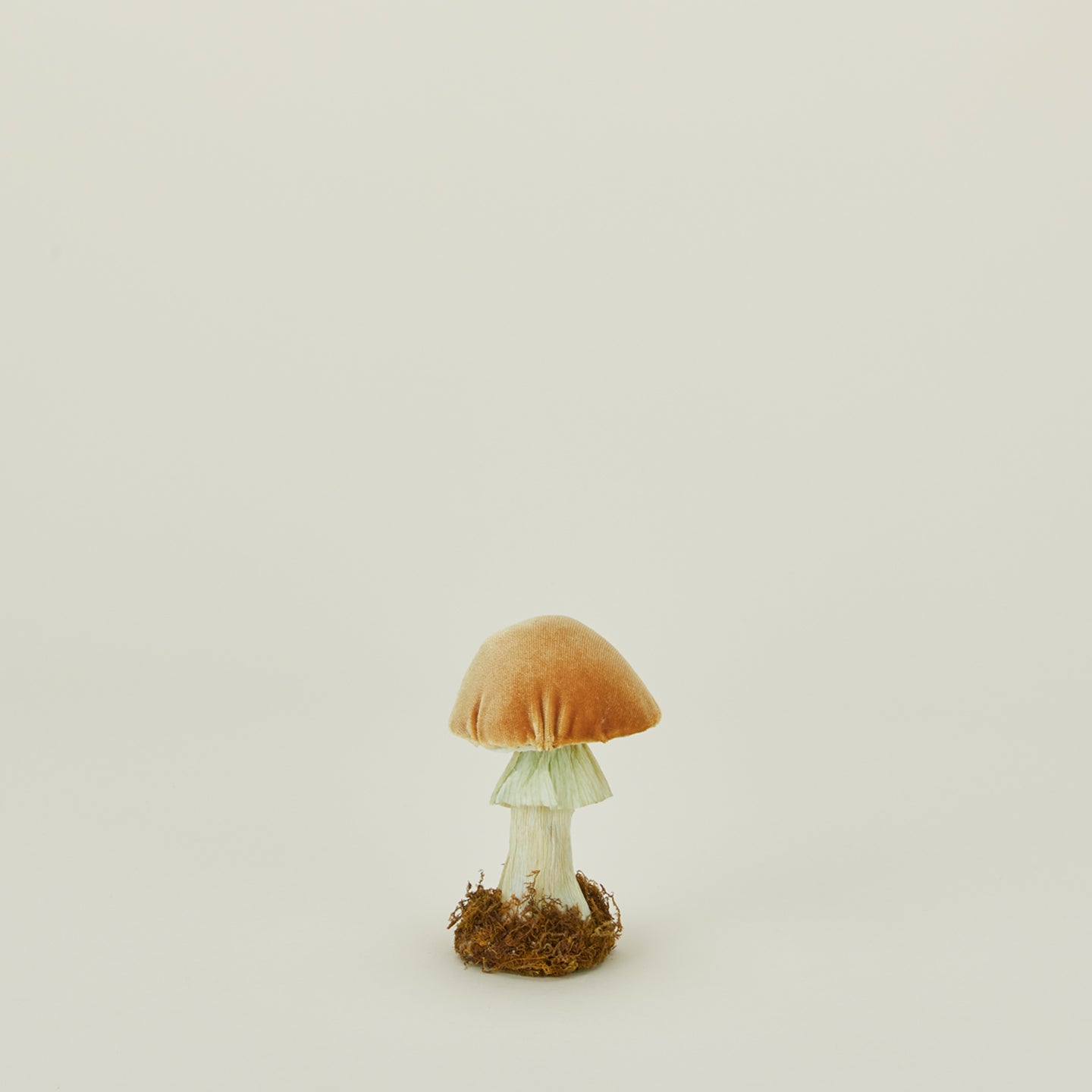 Handmade velvet mushroom