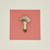 Handmade Velvet Mushroom Ornament - Taupe