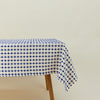 Wicker Fringed Tablecloth - Cobalt