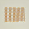 Hopsack Fringed Placemat, Set of 4 - Honey