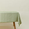 Hopsack Fringed Tablecloth - Leaf