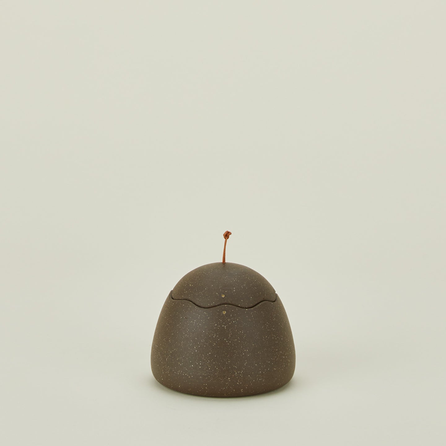 Stoneware squiggle jar