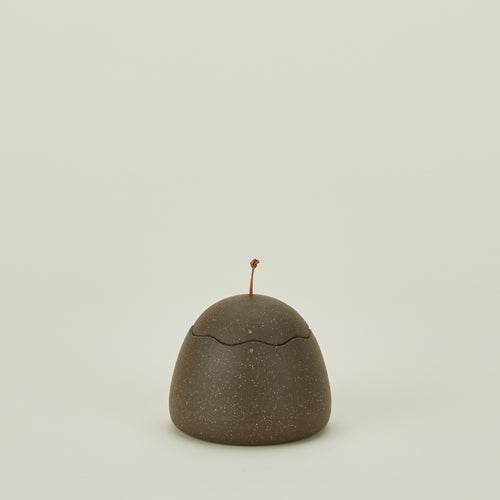 Stoneware squiggle jar