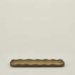Stoneware wavy tray in olive