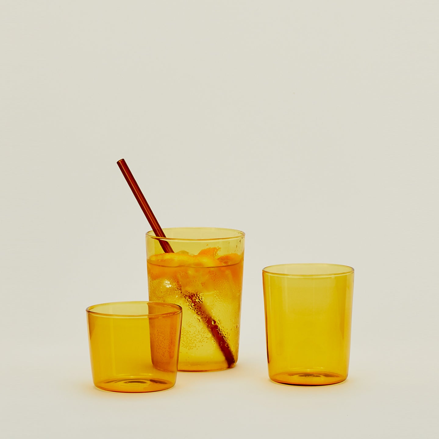 Essential Glassware, Set of 4 - Amber