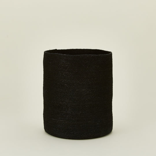 Essential Woven Wastebasket - Black