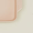 Close up view of 8" x 8" in essential bakeware in blush