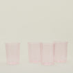 Four Large Essential Glasses in Blush.