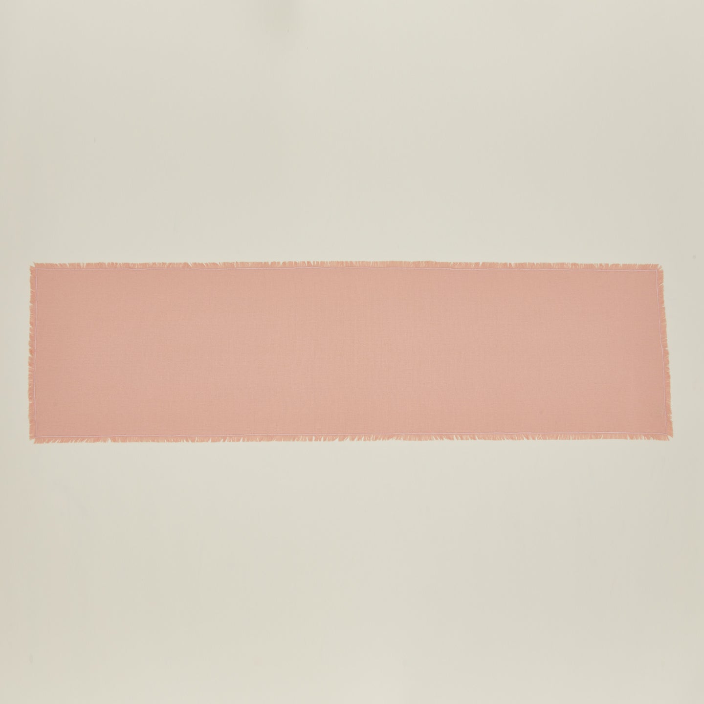 Overhead view of essential blush runner