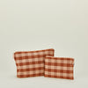 Essential Gingham Pouch - Blush/Terracotta