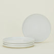 Four Essential Dinner Plates in Bone.