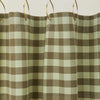 Essential Gingham Shower Curtain - Sage/Olive