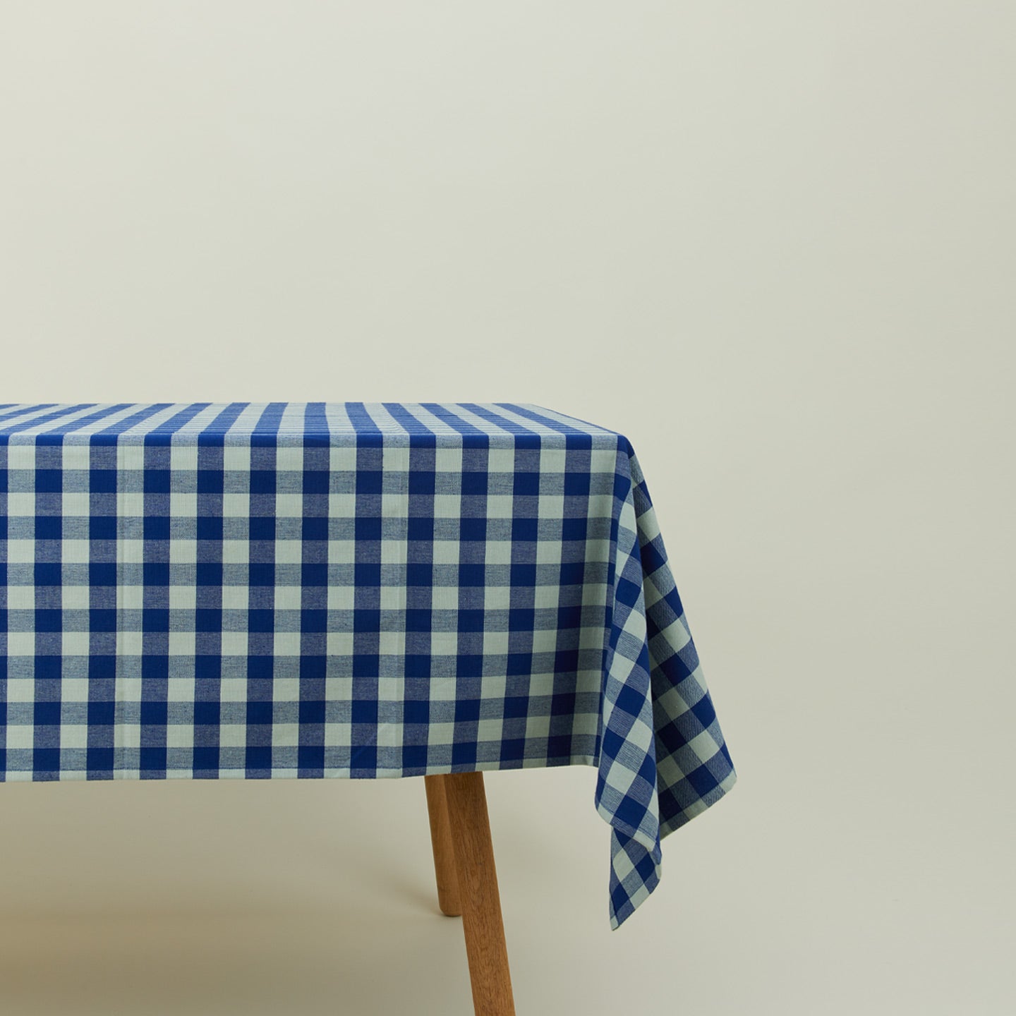 Essential Gingham Tablecloth - Sky/Blue