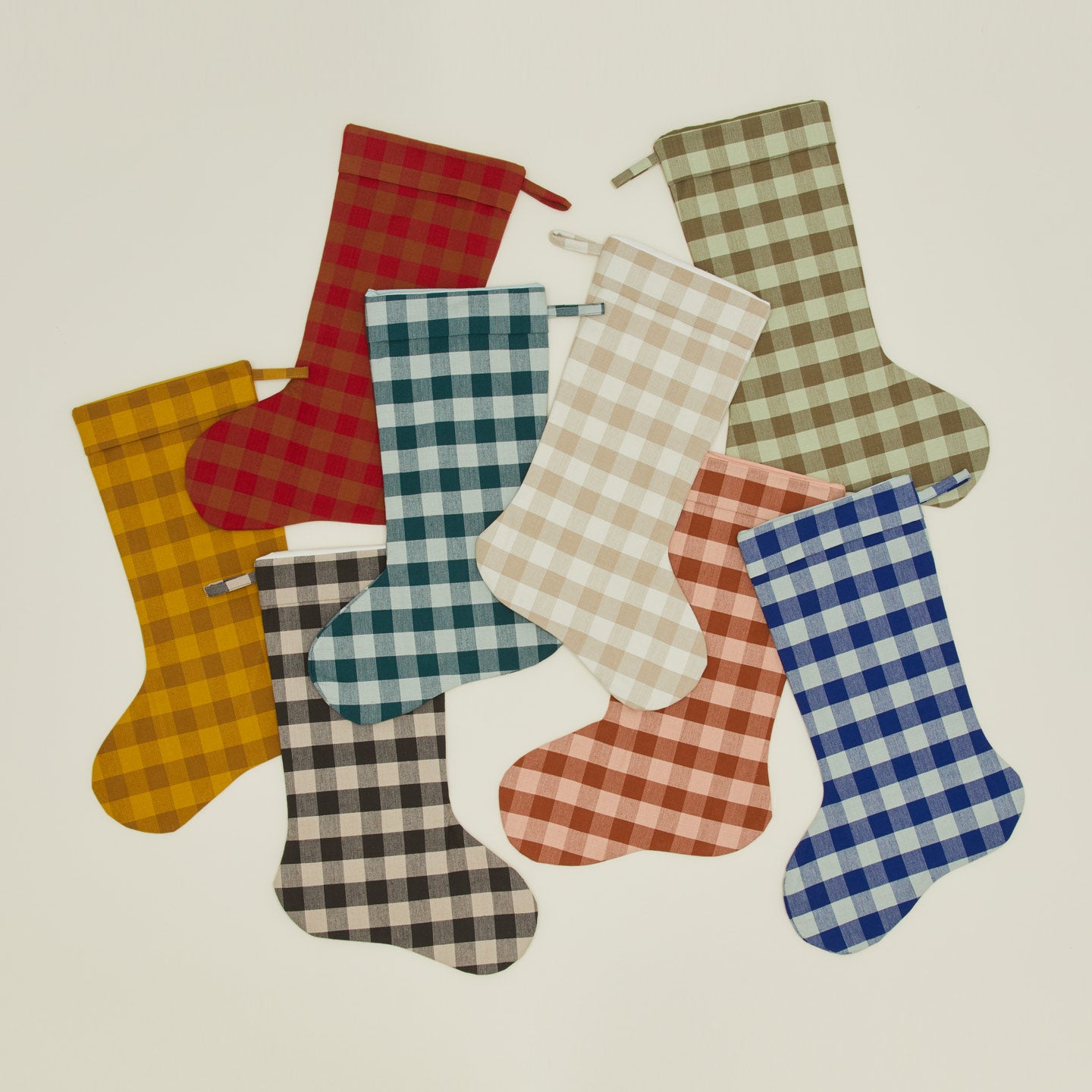 Essential gingham stockings in various colors.