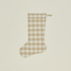 Essential Gingham Stocking - Ivory/Flax