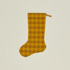 Essential Gingham Stocking - Mustard/Bronze