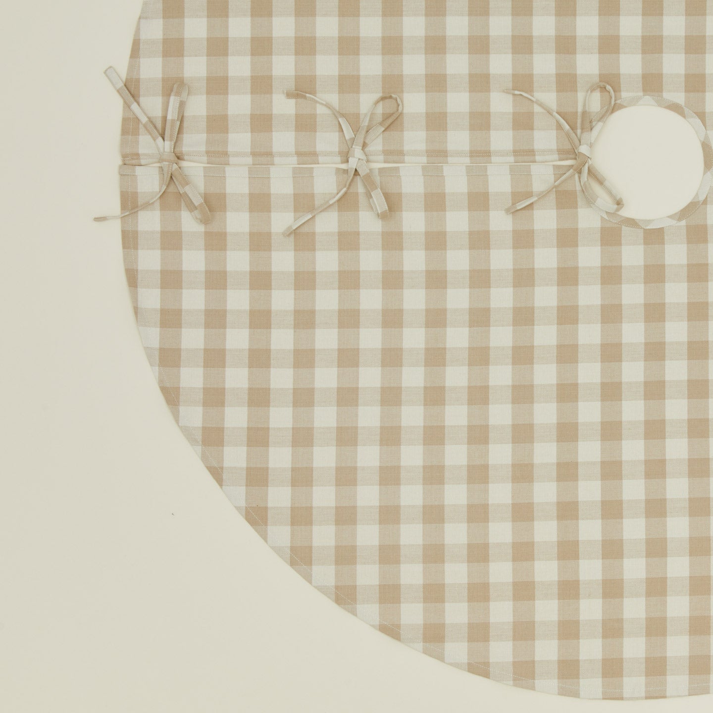 Essential GIngham Tree Skirt - Ivory/Flax