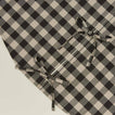 Detailed view of Essential GIngham Tree Skirt - Light Grey/Black