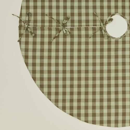 Essential GIngham Tree Skirt - Olive/Sage