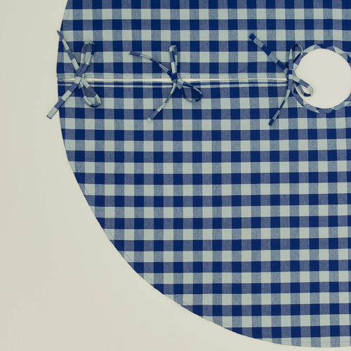 Essential GIngham Tree Skirt - Sky/Blue